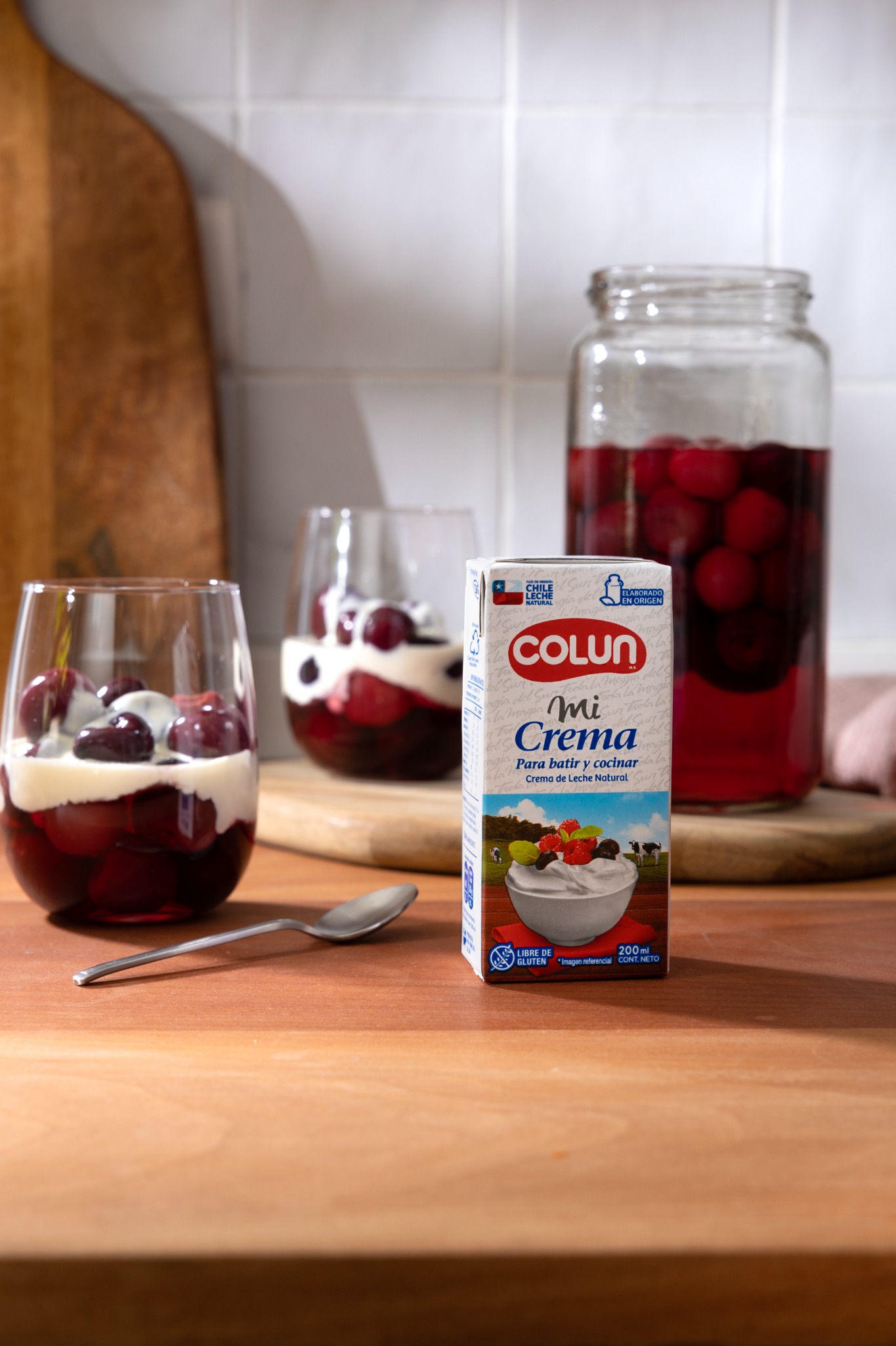 Fotografía de consumo Crema Colun